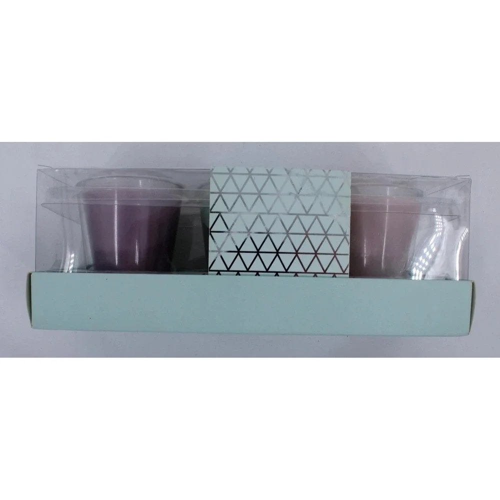Self Care Votive Candle Set 3pc Lotus Flower Teaberry Jasmine Vine Soy Scented